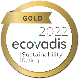 連續兩年榮獲EcoVadis金牌認證勛章